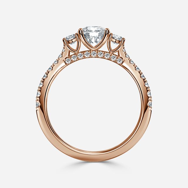 Aurora Rose Gold Engagement Ring