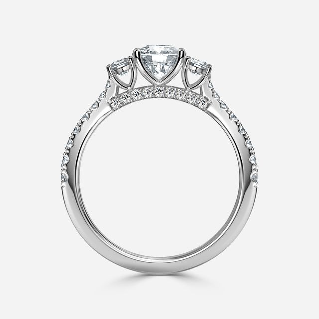 Aurora White Gold Engagement Ring