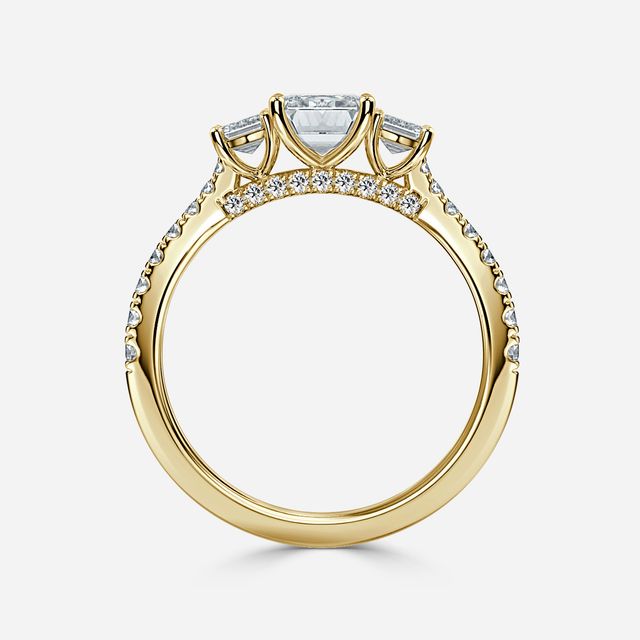 Aurora Yellow Gold Engagement Ring