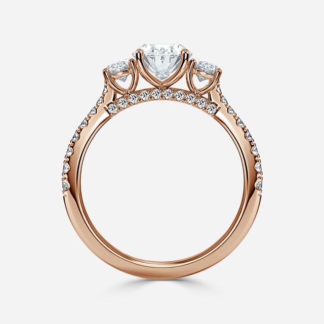 Aurora Rose Gold Engagement Ring
