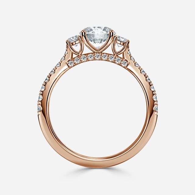 Aurora Rose Gold Engagement Ring