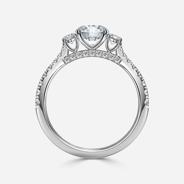 Aurora White Gold Engagement Ring