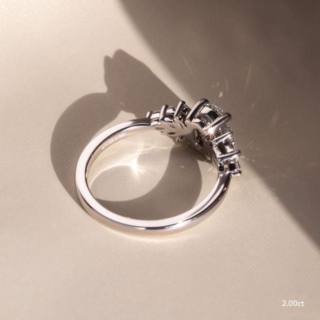 Anastasia Platinum Unique Engagement Ring