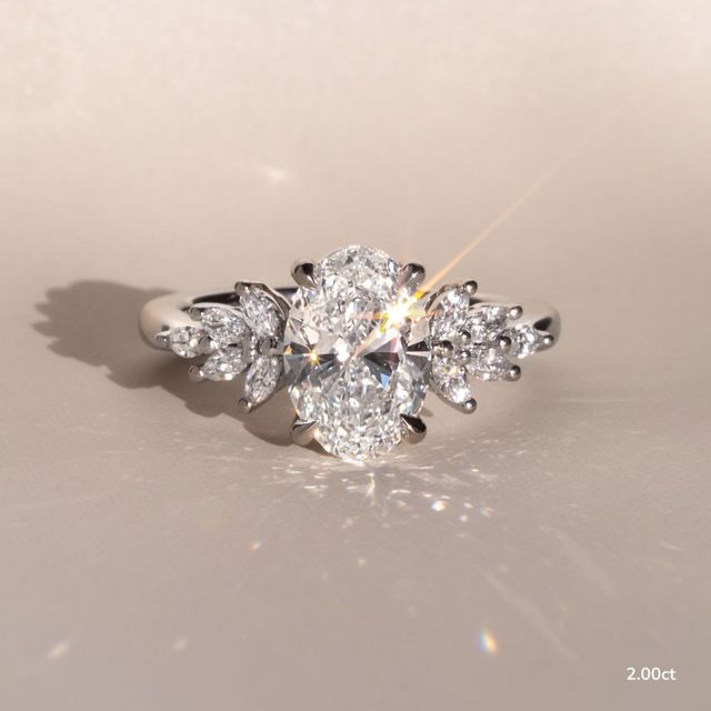 Anastasia Platinum Unique Engagement Ring