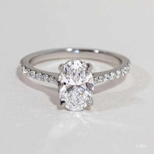 Aalia Platinum Pave Engagement Ring