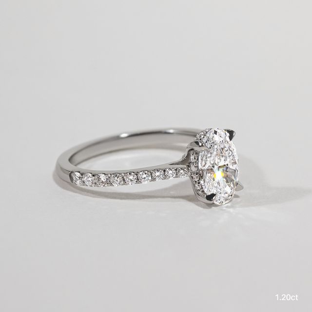 Aalia Platinum Pave Engagement Ring