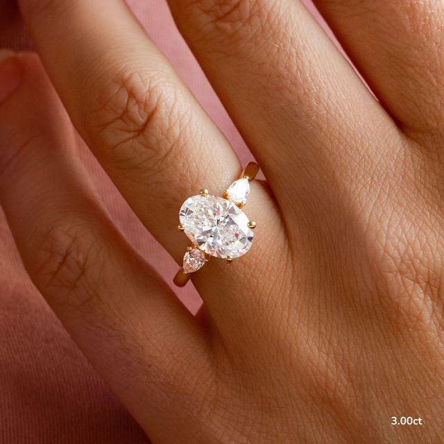 Nimi Yellow Gold Trilogy Engagement Ring