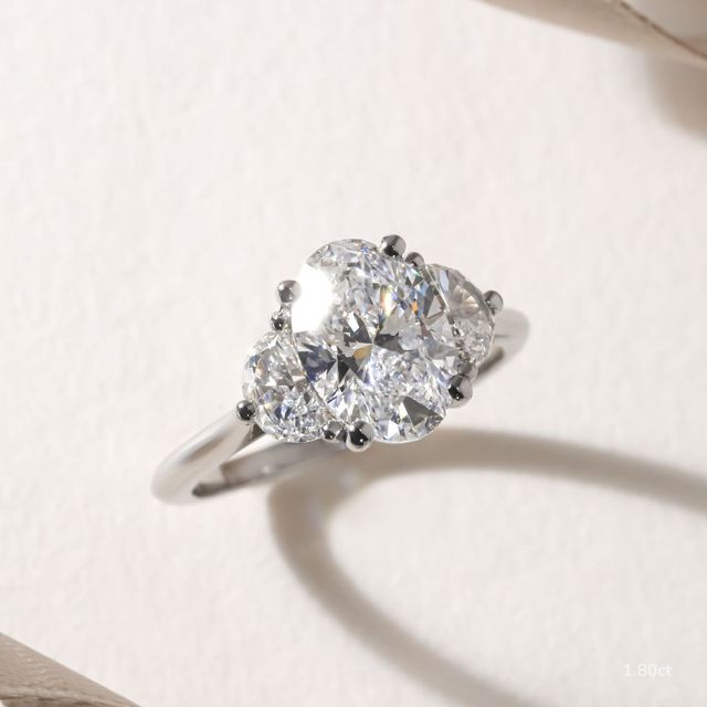 Moonlight Platinum Engagement Ring