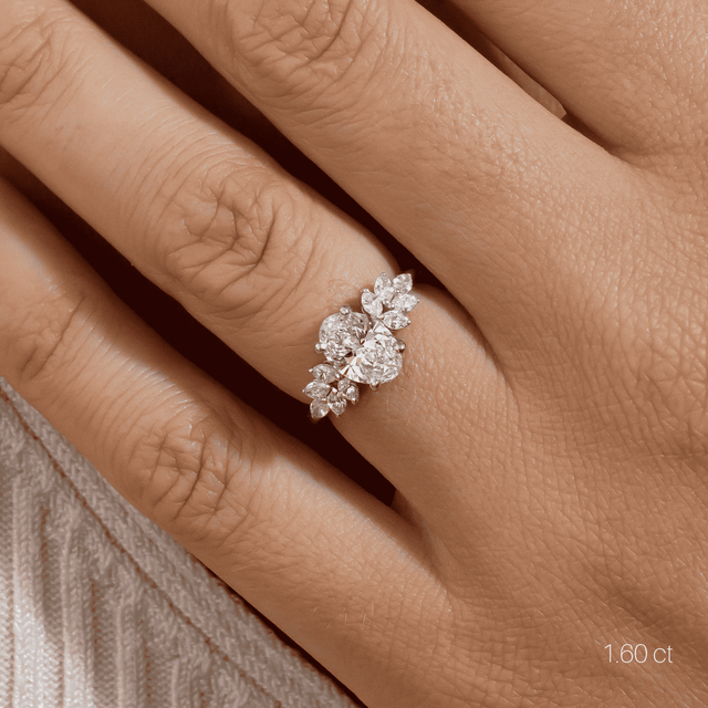 Anastasia Platinum Unique Engagement Ring