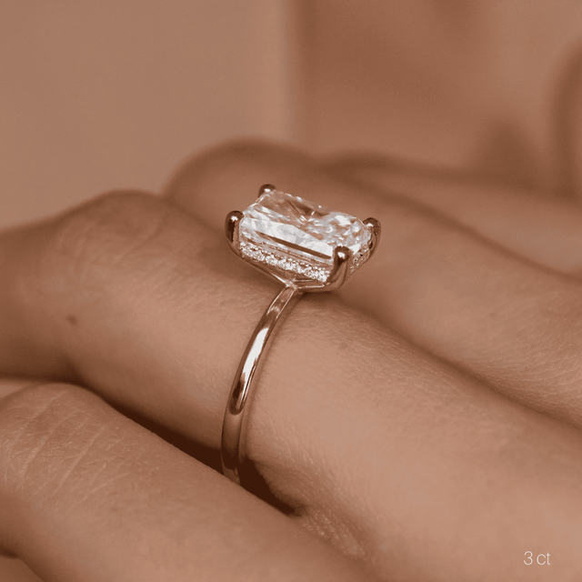 Kate Two Tone Yellow Gold Engagement Ring