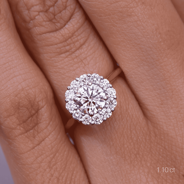 Ava Platinum Engagement Ring