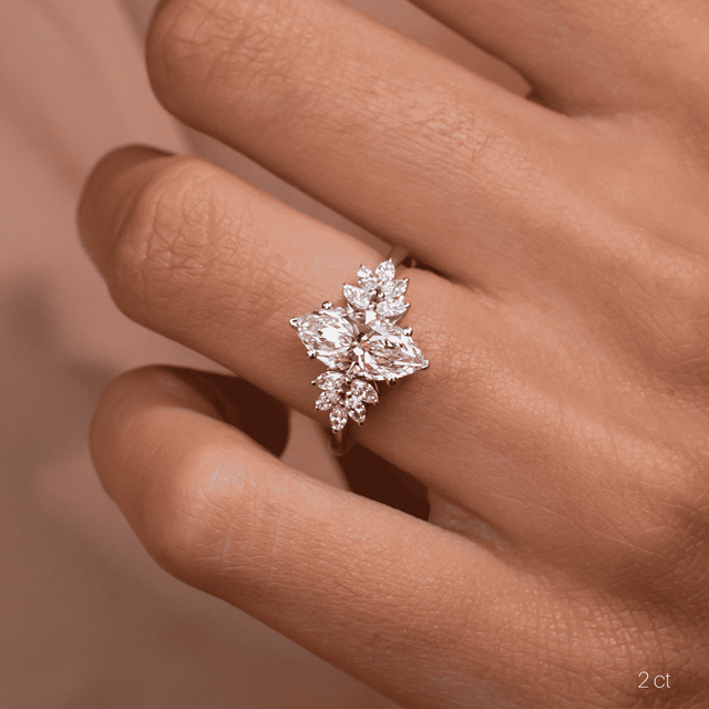 Anastasia Platinum Unique Engagement Ring