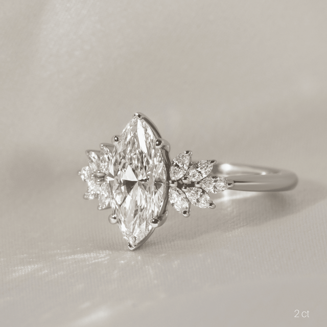 Anastasia Platinum Unique Engagement Ring