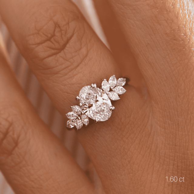 Anastasia Platinum Unique Engagement Ring