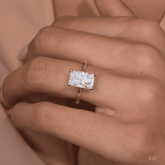 Kate Two Tone Yellow Gold Engagement Ring