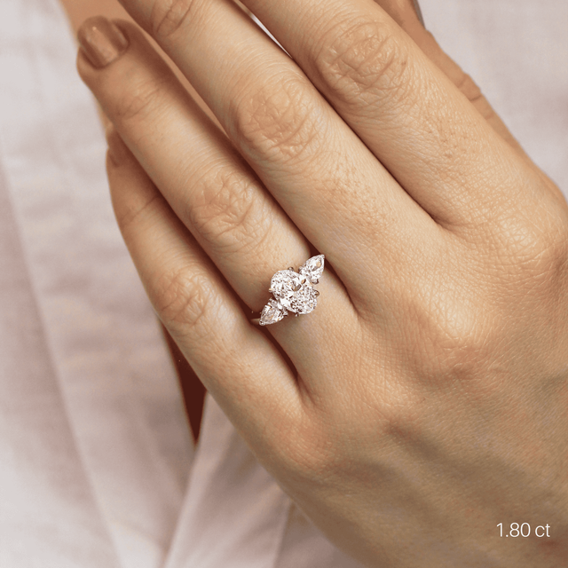 Nimi Platinum Trilogy Engagement Ring