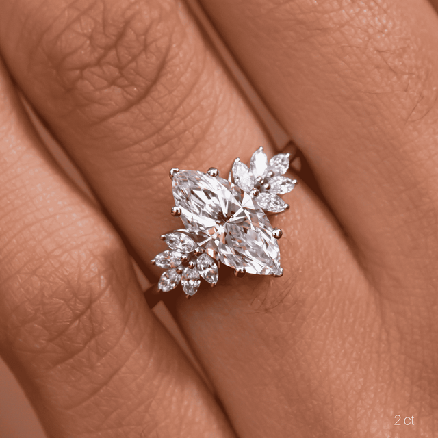 Anastasia Platinum Unique Engagement Ring