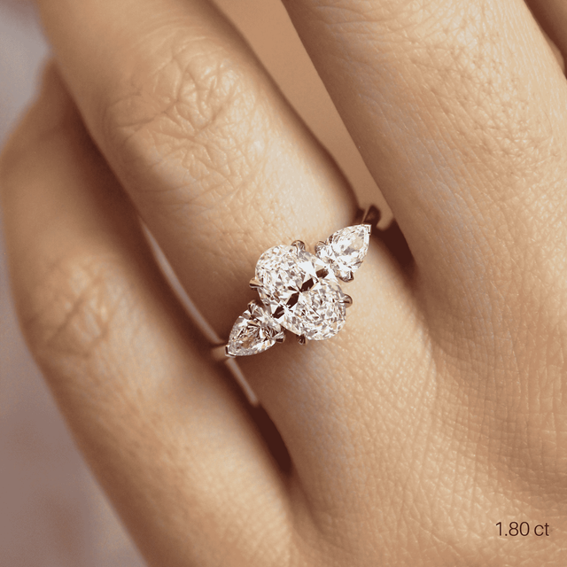 Nimi Platinum Trilogy Engagement Ring