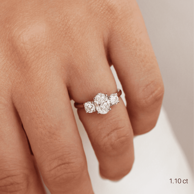 Rohini Platinum Flower Engagement Ring