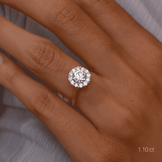 Ava Platinum Engagement Ring
