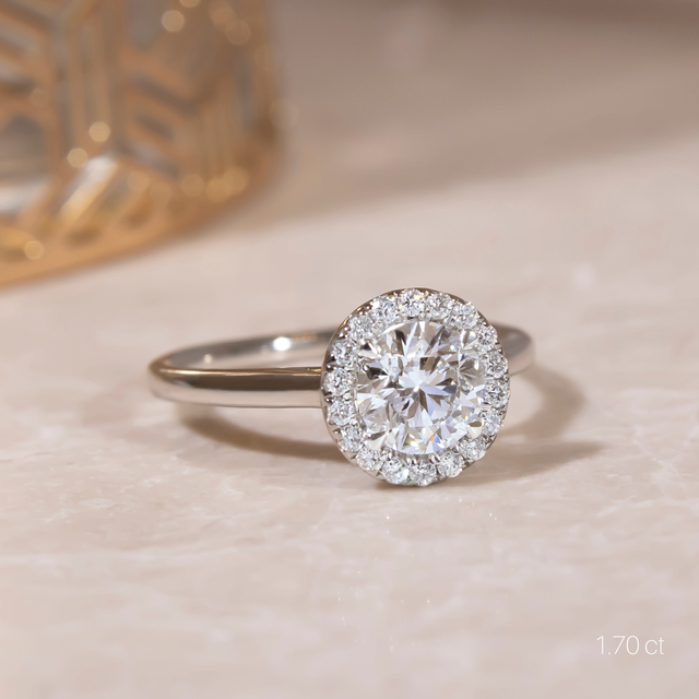Ava Platinum Engagement Ring