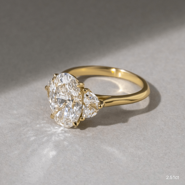 Moonlight Yellow Gold Engagement Ring