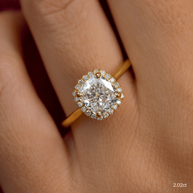 Ava Yellow Gold Engagement Ring