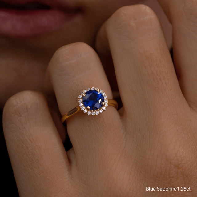 Ava Yellow Gold Engagement Ring