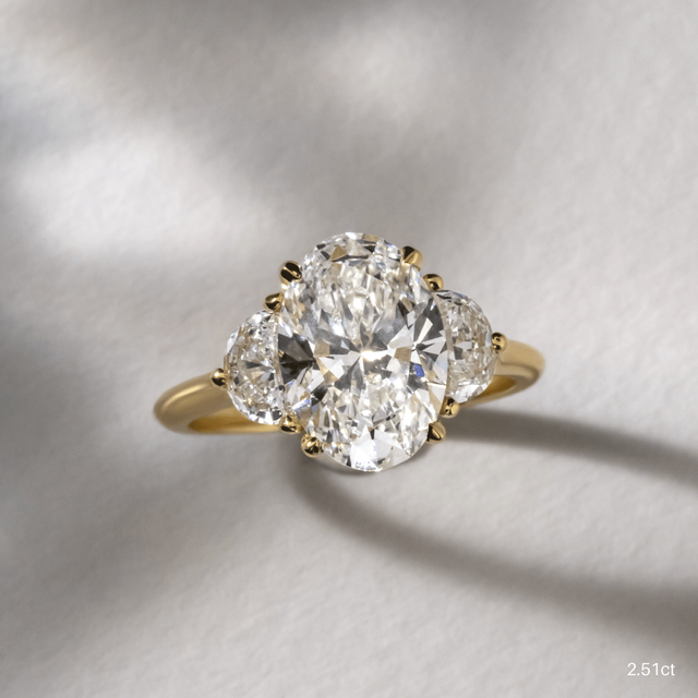 Moonlight Yellow Gold Engagement Ring