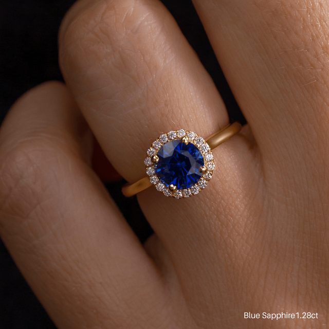 Ava Yellow Gold Engagement Ring