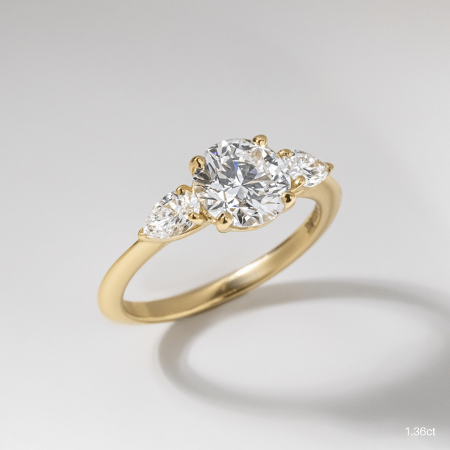 Vivian Yellow Gold Engagement Ring