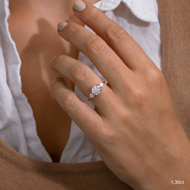 Vivian Yellow Gold Engagement Ring
