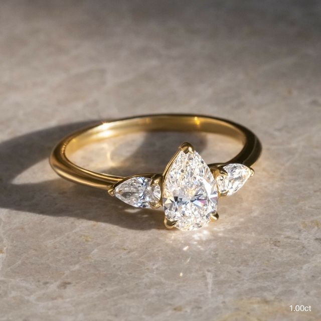 Vivian Yellow Gold Engagement Ring