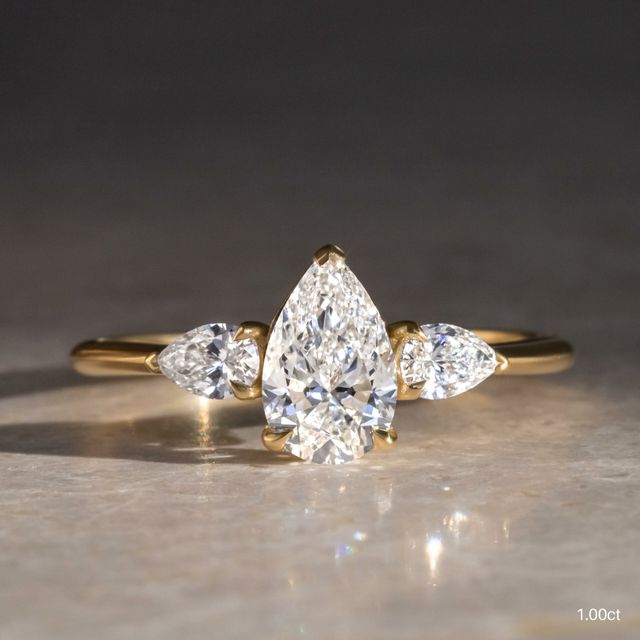 Vivian Yellow Gold Engagement Ring