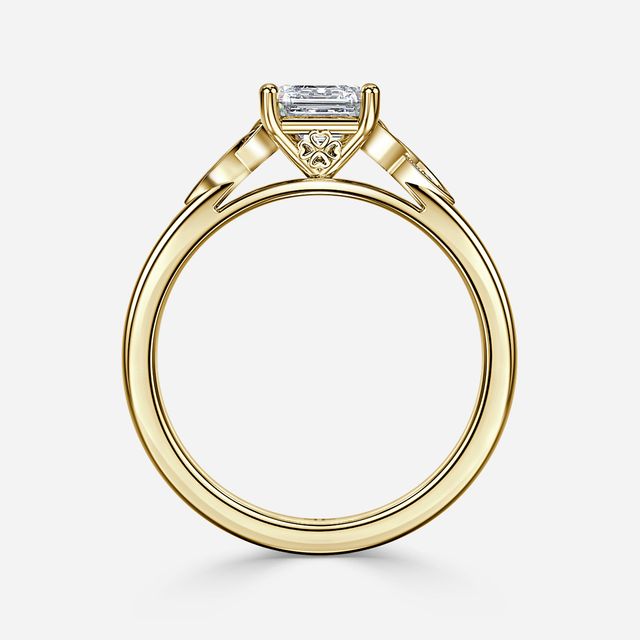 Celtic Song Yellow Gold Engagement Ring
