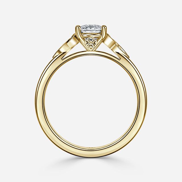 Celtic Song Yellow Gold Engagement Ring