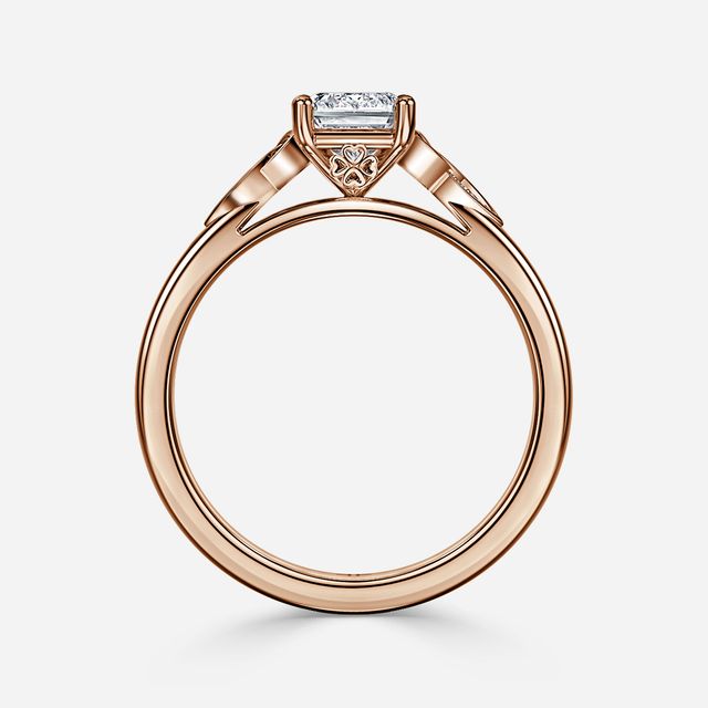 Celtic Song Rose Gold Vintage Engagement Ring