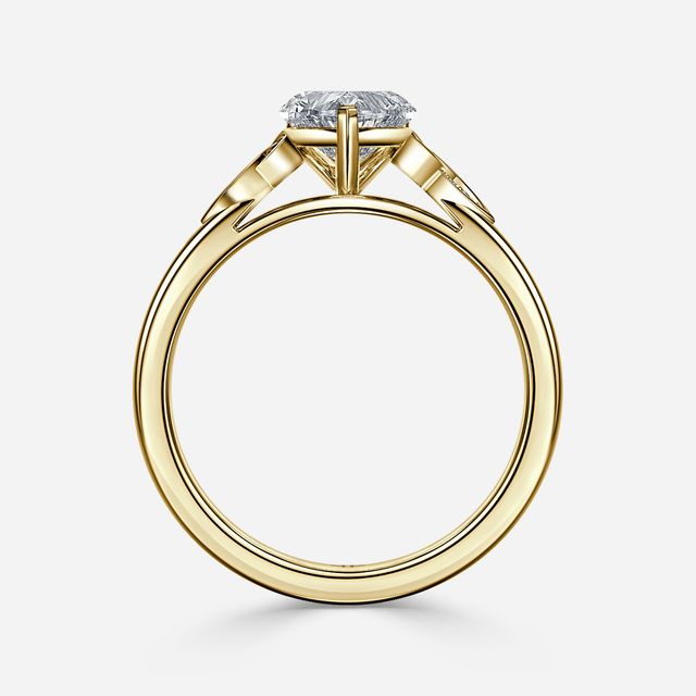 Celtic Song Yellow Gold Engagement Ring