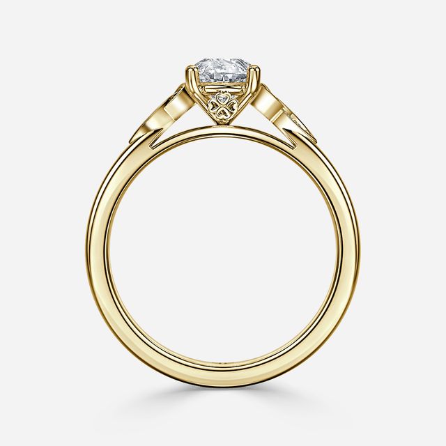 Celtic Song Yellow Gold Engagement Ring