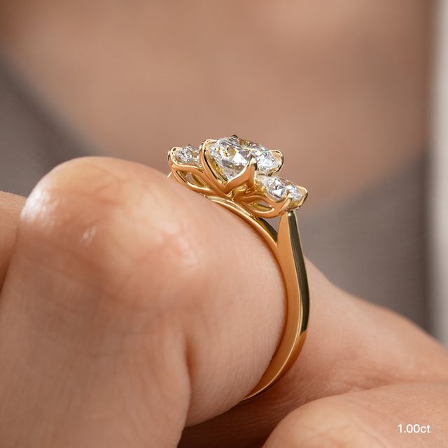 Rohini Yellow Gold Engagement Ring