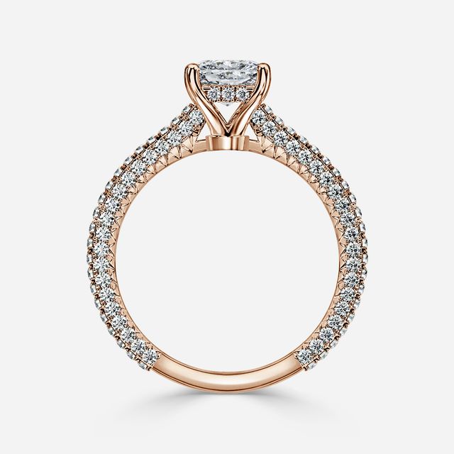 Lepidus Rose Gold Unique Engagement Ring