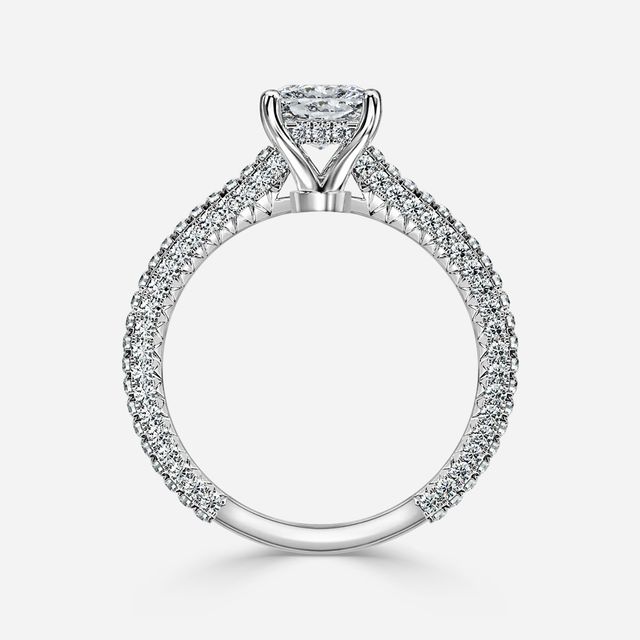 Lepidus White Gold Unique Engagement Ring