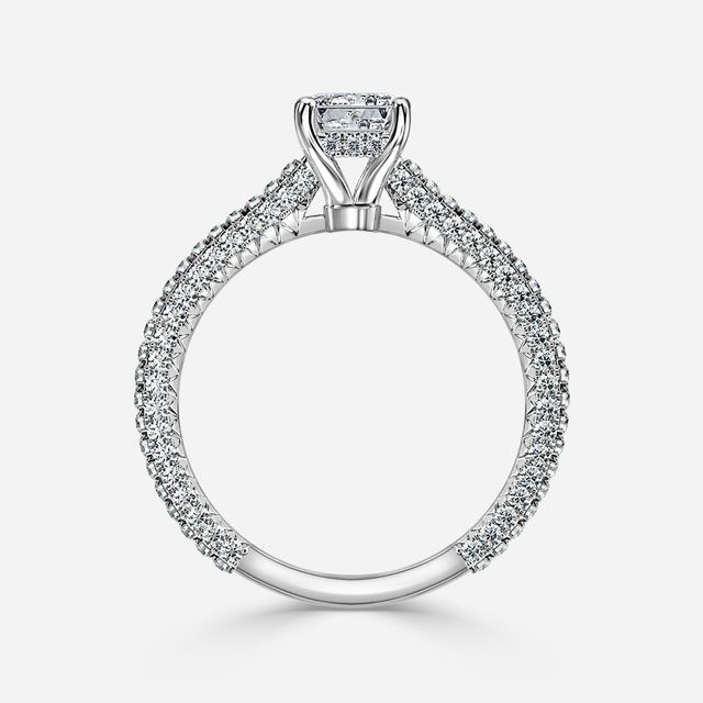 Lepidus White Gold Unique Engagement Ring