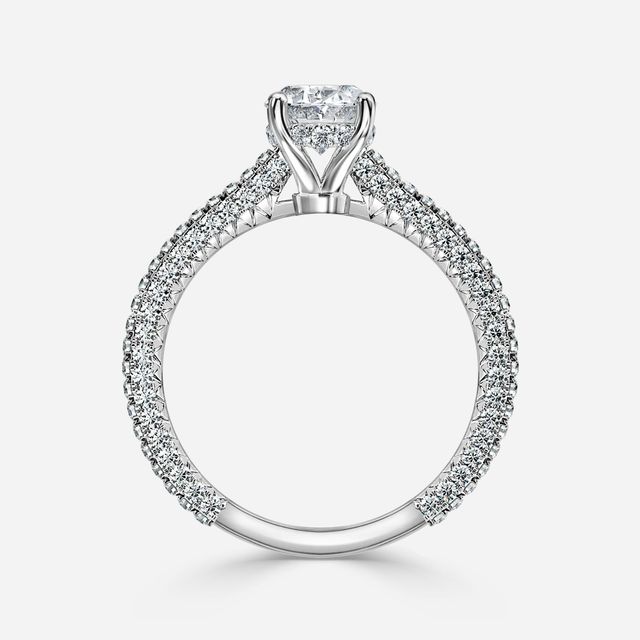 Lepidus Platinum Unique Engagement Ring