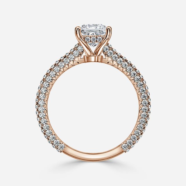 Lepidus Rose Gold Unique Engagement Ring
