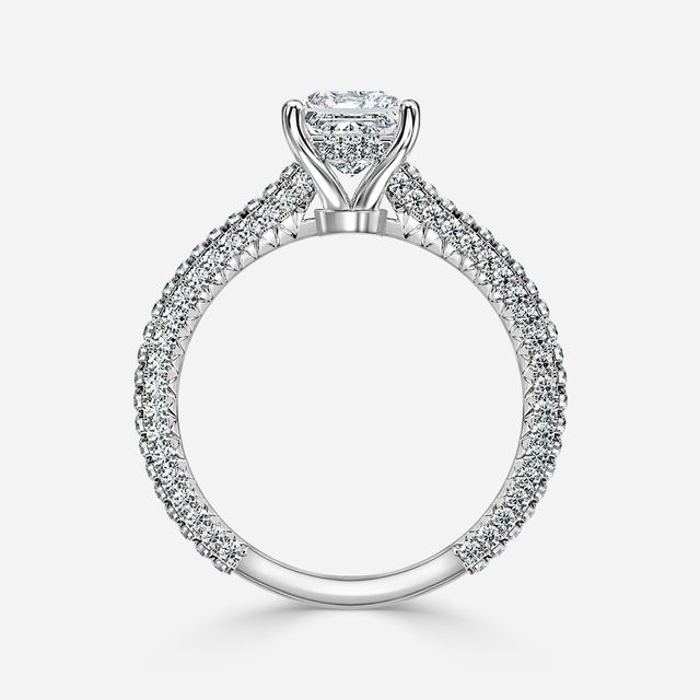 Lepidus White Gold Unique Engagement Ring
