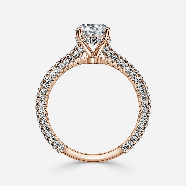 Lepidus Rose Gold Unique Engagement Ring