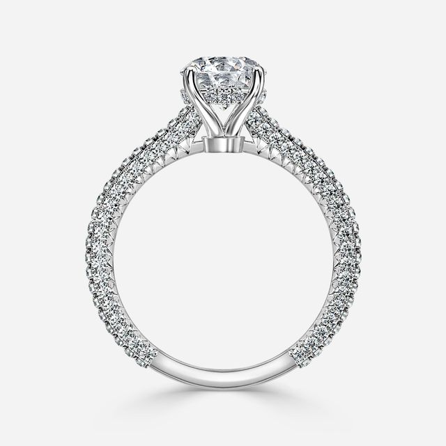 Lepidus White Gold Unique Engagement Ring
