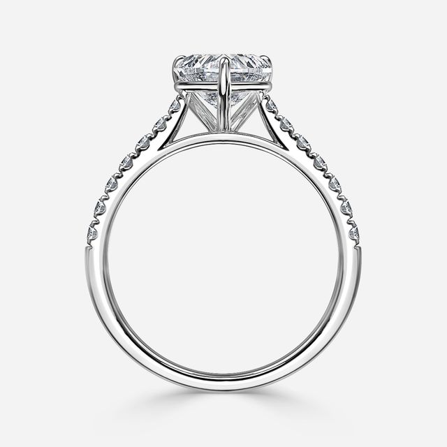 Josephine Platinum Pave Engagement Ring
