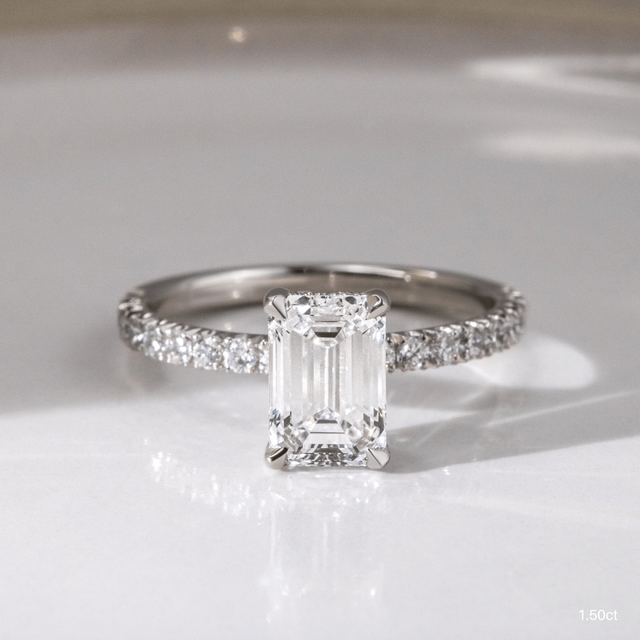 Sadie Petite Platinum Engagement Ring